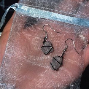 Blue calcite earrings (handmade)